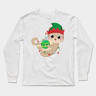 Christmas Kitty Long Sleeve T-Shirt